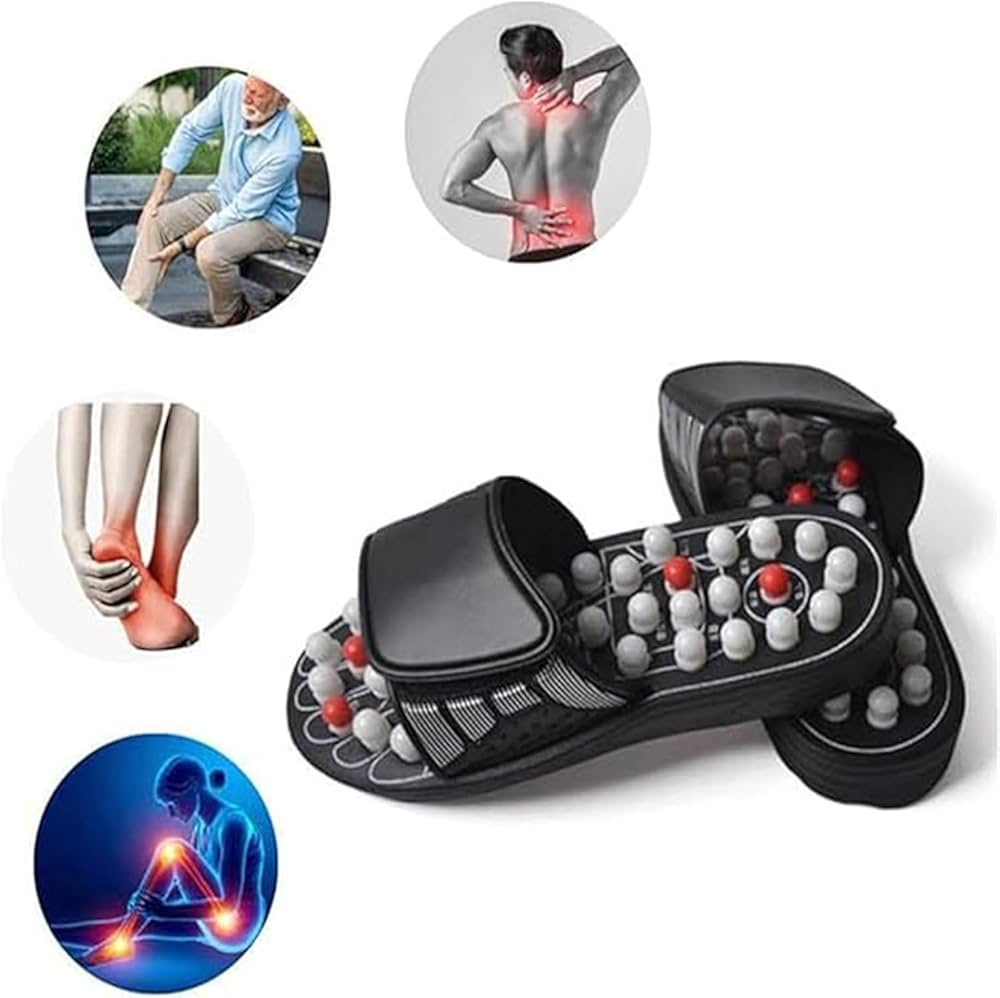 Spring Acupressure and Magnetic Therapy Slippers