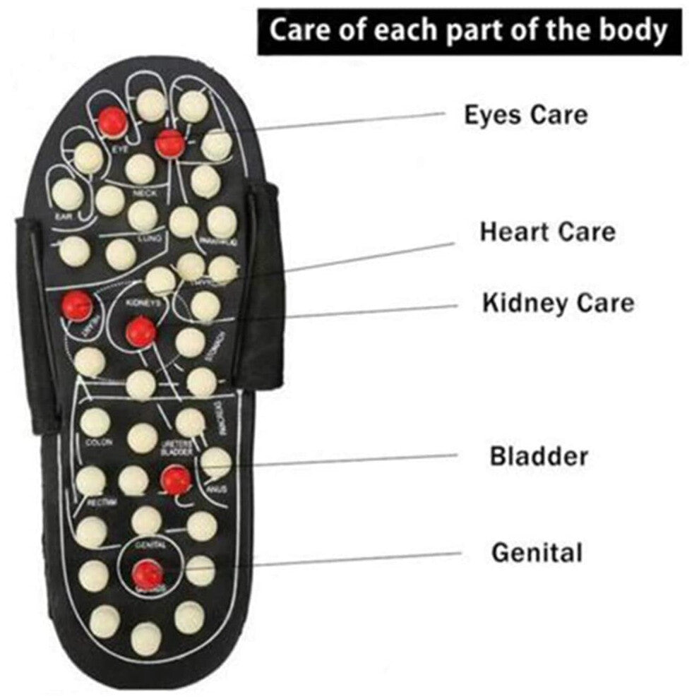 Spring Acupressure and Magnetic Therapy Slippers