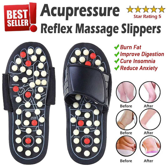 Spring Acupressure and Magnetic Therapy Slippers
